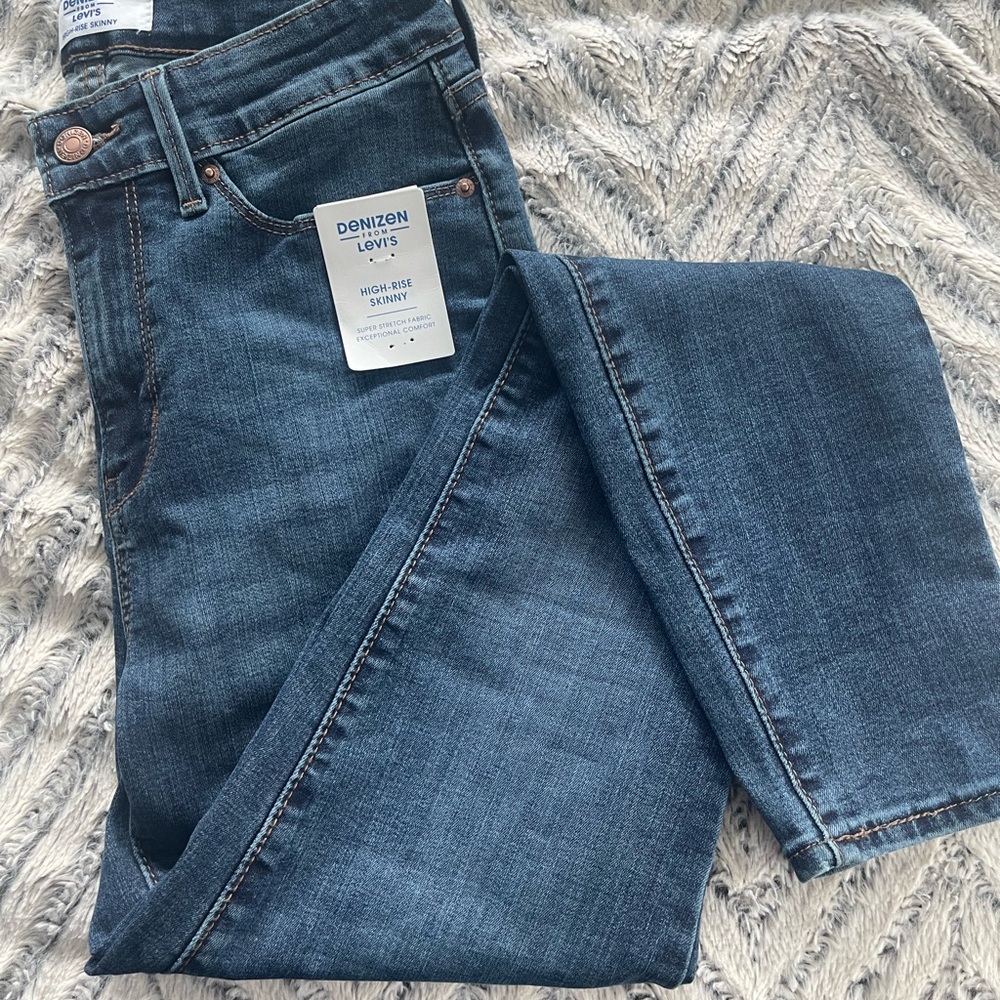 Denizen from Levi's High Rise Women Jeans - Dark Blue